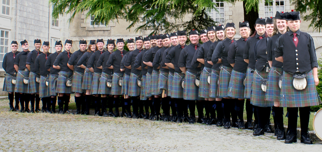Stockbridge Pipe Band at the Interceltique Festival, Lorient, Brittany, 2009